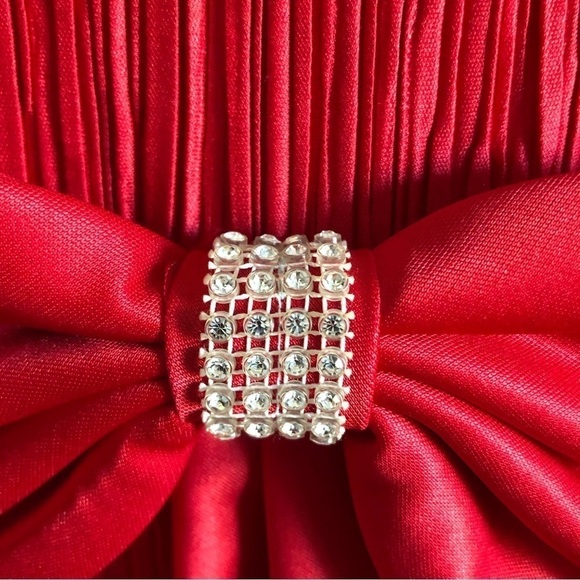 Vintage After Dark red 80’s party dress in size S - Picture 5 of 11